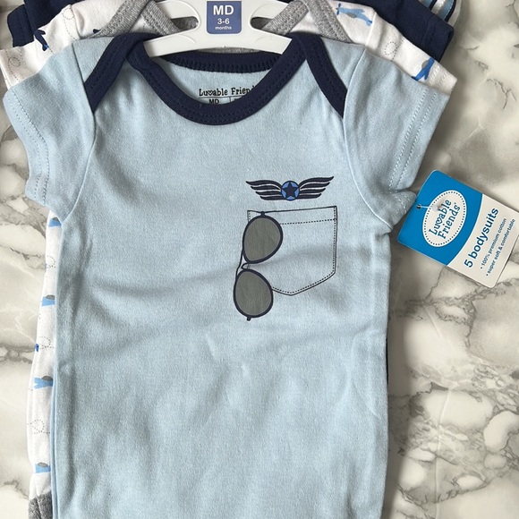 Carterās & Luvable Friends - Short-sleeved bodysuits - Boys - Picture 5 of 9